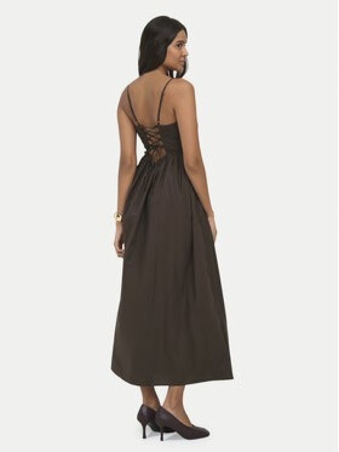 ONLY Sukienka letnia Likara 15371869 Brązowy ciemny Regular Fit