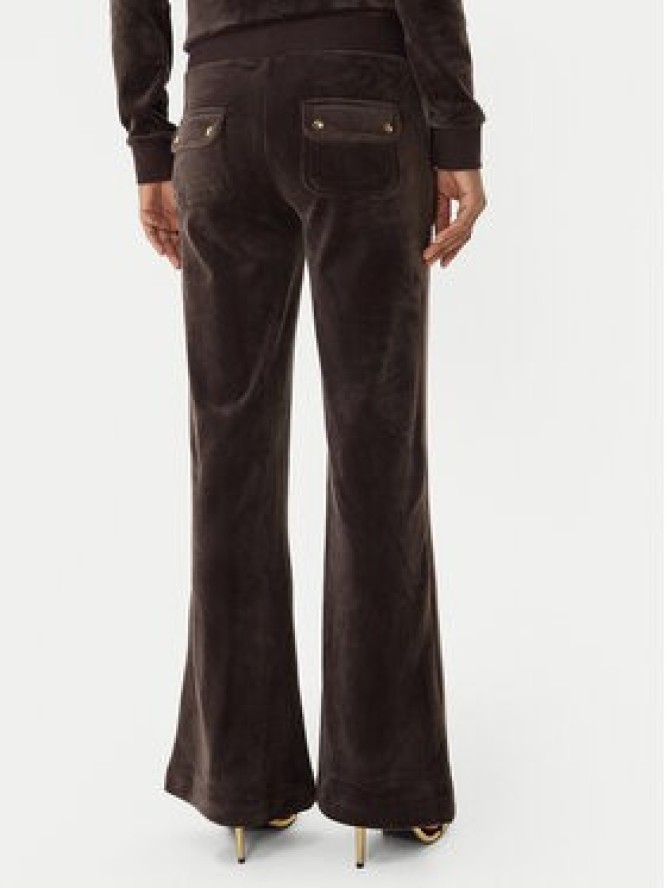 Juicy Couture Spodnie dresowe Layla JCSEBJ001G Brązowy Regular Fit