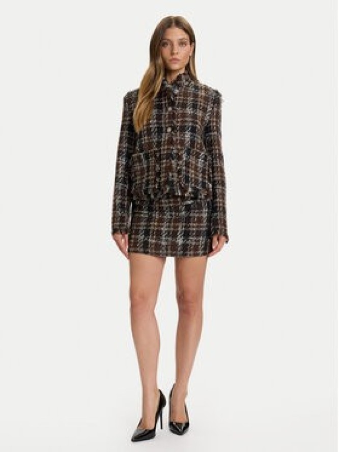 ViCOLO Spódnica mini TF0309 Brązowy Regular Fit