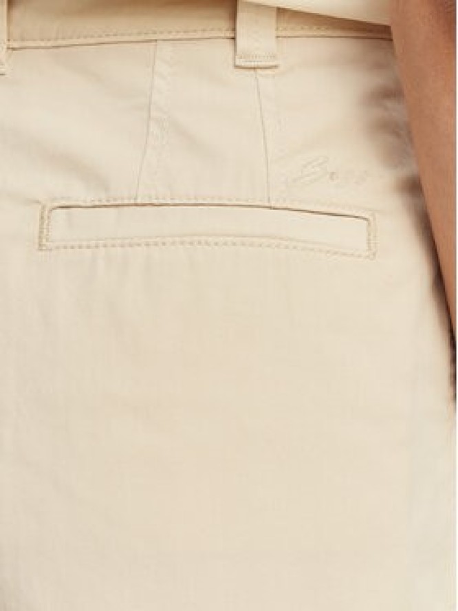 BOSS Szorty materiałowe C Tanessa-D 50556391 Beżowy Regular Fit