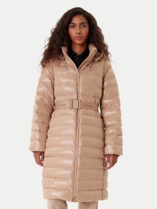 Calvin Klein Kurtka zimowa LV044D543G Beżowy Slim Fit