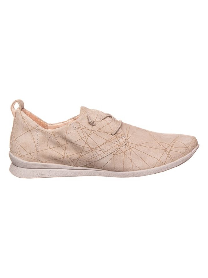 Think! Skórzane sneakersy "Cotton" w kolorze beżowym rozmiar: 38