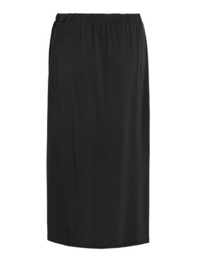 Vila Spódnica midi Modala 14101691 Czarny Regular Fit
