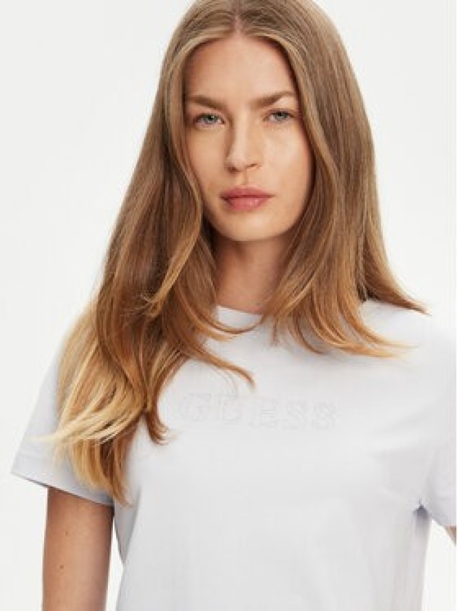 Guess T-Shirt V3BI11 J1314 Błękitny Regular Fit