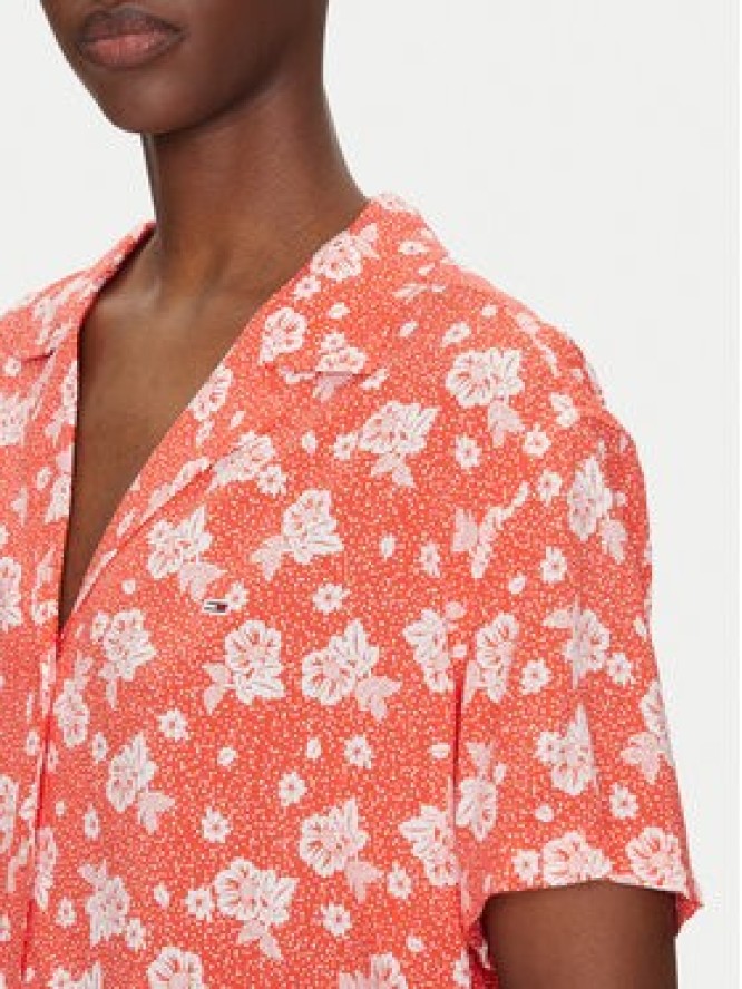 Tommy Jeans Koszula DW0DW20285 Pomarańczowy Relaxed Fit