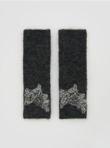 Rękawiczki z wełną alpaki - ciemnoszary