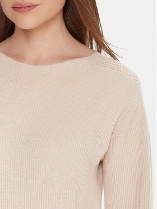 Kontatto Sukienka dzianinowa 3M0879C Beżowy Regular Fit