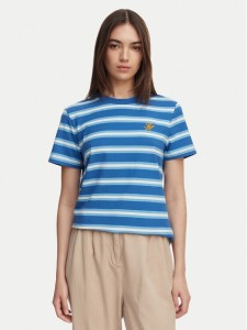 Tommy Hilfiger T-Shirt Logo Embroidery WW0WW48699 Niebieski Regular Fit