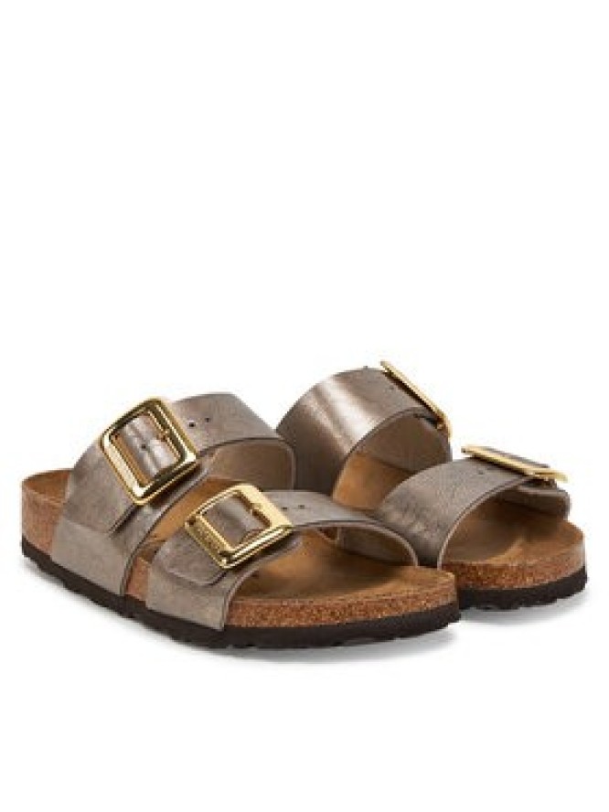 Birkenstock Klapki Sydney Cushion Buckle 1029372 Złoty
