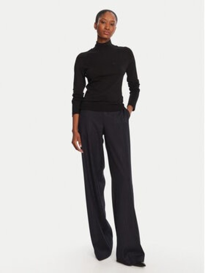 LOLA CASADEMUNT Golf LF2515007 Czarny Regular Fit