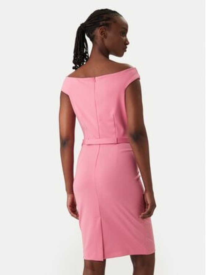 Rinascimento Sukienka koktajlowa CFC0127755003 Różowy Slim Fit