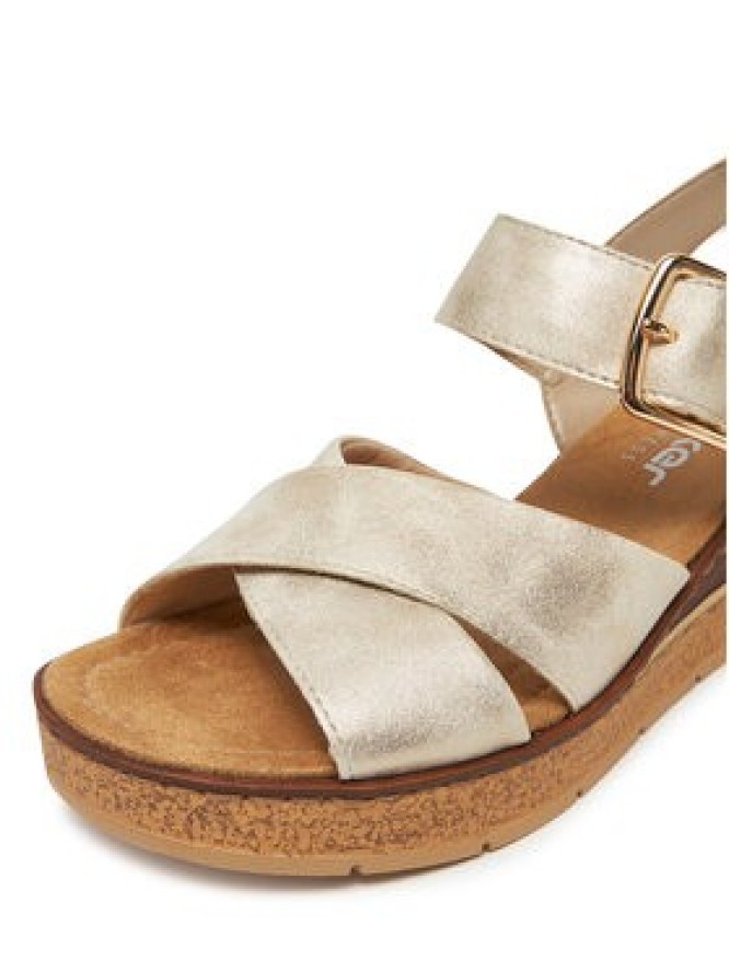 Rieker Sandały 63795-60 Beżowy