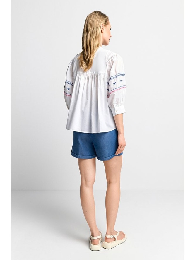 Rich & Royal Bluzka w kolorze biało-niebieskim rozmiar: 36