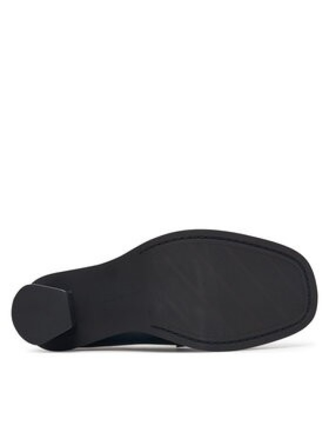 Tommy Hilfiger Półbuty Square Toe Heeled Loafer FW0FW09493 Czarny