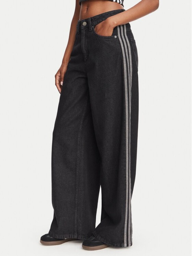 adidas Jeansy KQ6469 Czarny Oversize