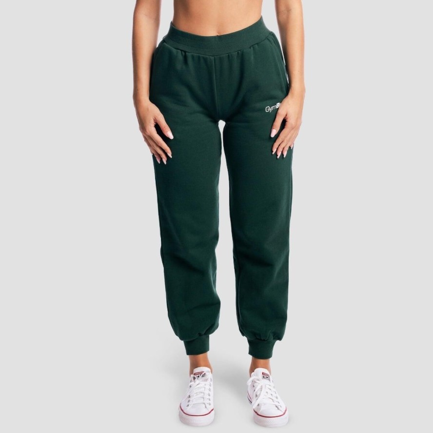 Spodnie damskie fitness jogger oversize z kieszeniami