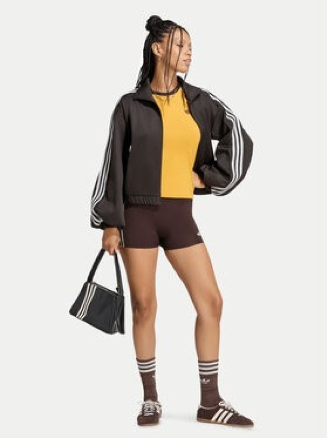 adidas Bluza Lace Oversized Archive Track Top LG4278 Brązowy Regular Fit