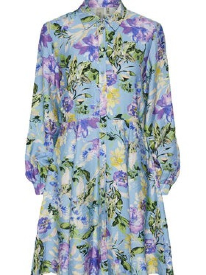 YAS Sukienka koszulowa Kaya 26037079 Kolorowy Regular Fit