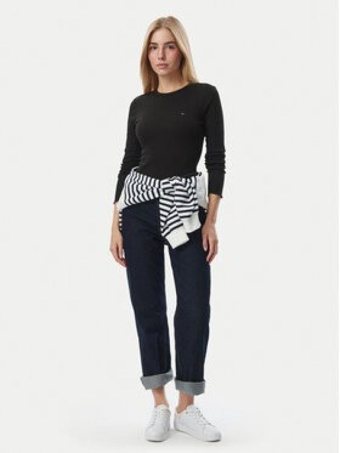 Tommy Jeans Bluzka DW0DW23524 Czarny Slim Fit