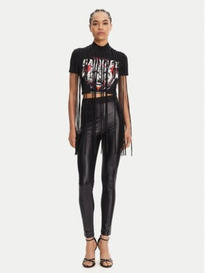 Versace Jeans Couture T-Shirt 78HAHE01 Czarny Slim Fit