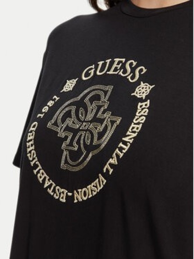 Guess T-Shirt V5YI05 KCOA2 Czarny Regular Fit