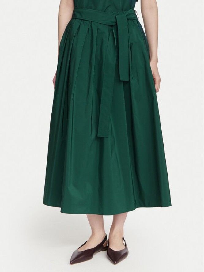 Weekend Max Mara Spódnica midi Alpaca 2625106041 Zielony ciemny Regular Fit