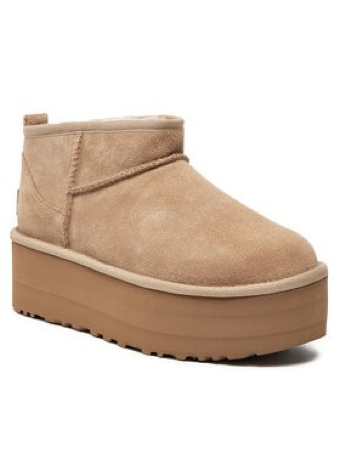 Ugg Śniegowce Classic Ultra Mini Platform 1135092 Beżowy