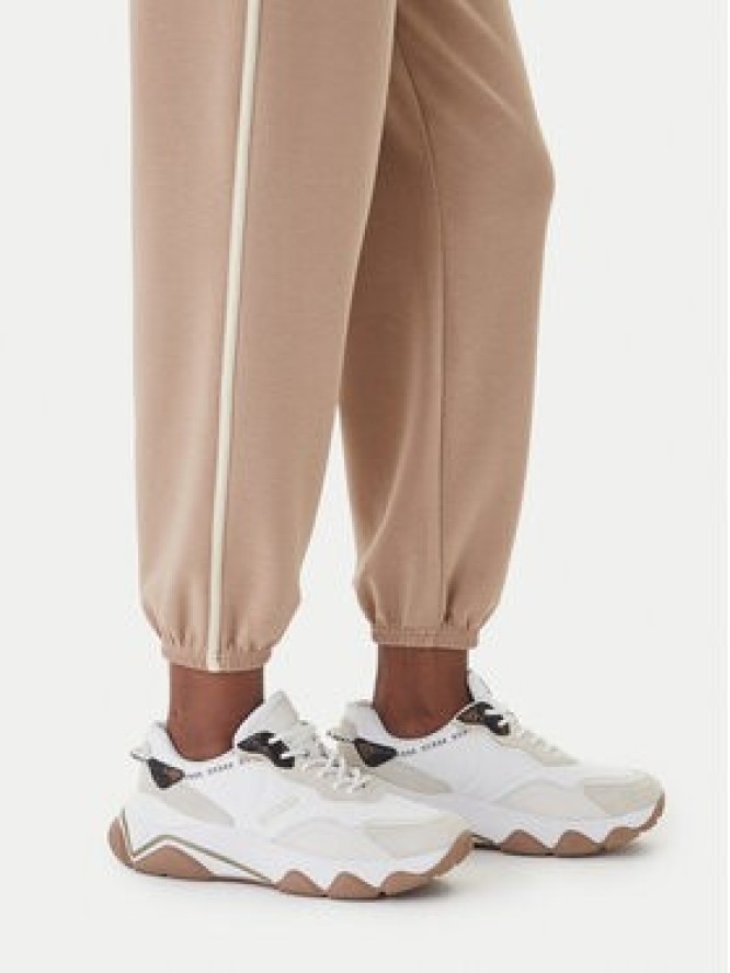 Guess Spodnie dresowe V6GB02 K2915 Beżowy Regular Fit