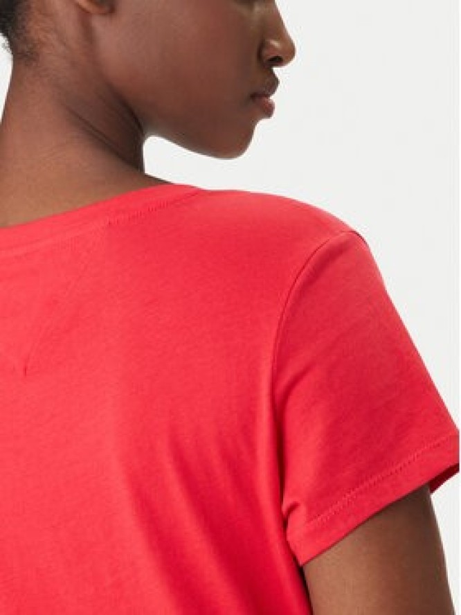 Tommy Jeans T-Shirt DW0DW20458 Czerwony Slim Fit