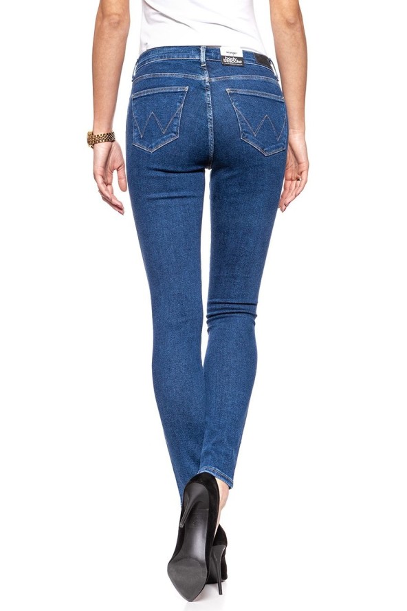 WRANGLER HIGH RISE SKINNY BLUE NOISE W27HFS047 112128073