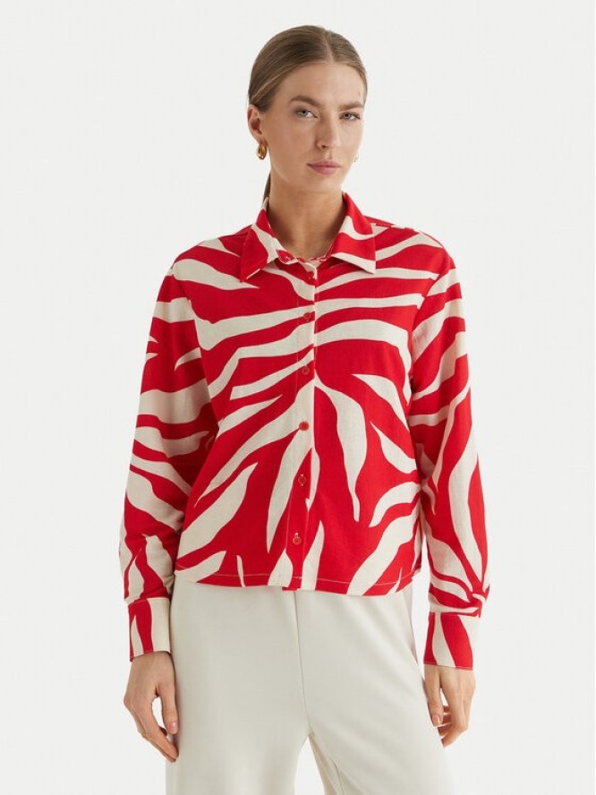 ONLY Koszula Sakura 15366883 Czerwony Regular Fit