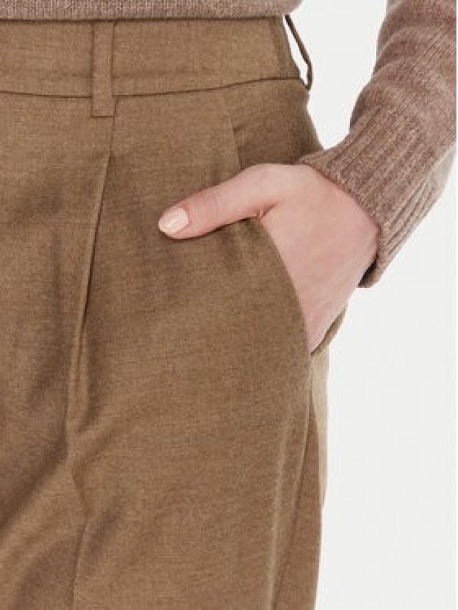 Weekend Max Mara Spodnie materiałowe Caldaia 2525136152 Brązowy Regular Fit
