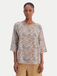 Weekend Max Mara Bluzka 2615111142 Niebieski Relaxed Fit