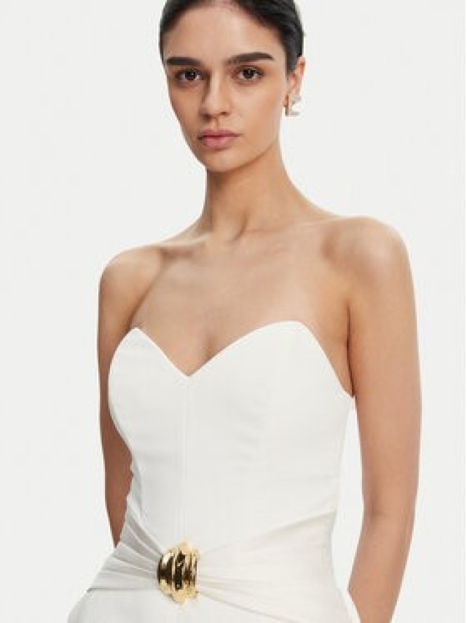 Elisabetta Franchi Kombinezon TU-039-51E2 Biały Regular Fit