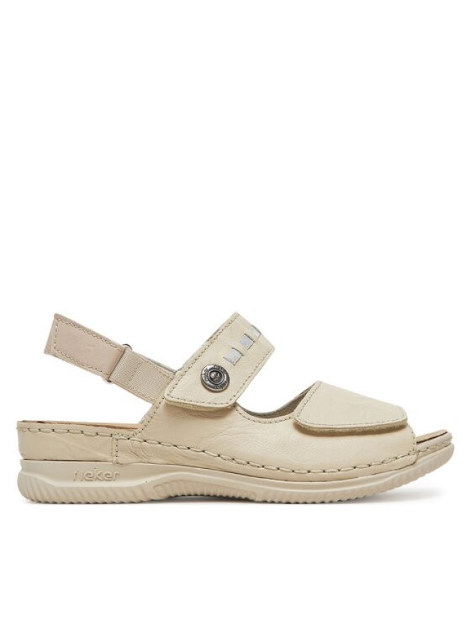 Rieker Sandały V7473-61 Écru