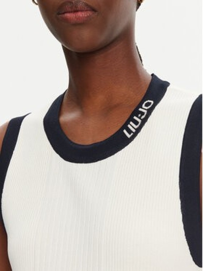 Liu Jo Sport Sweter TA5092 MS022 Biały Regular Fit