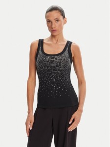 Rinascimento Top CFC0124040003 Czarny Regular Fit