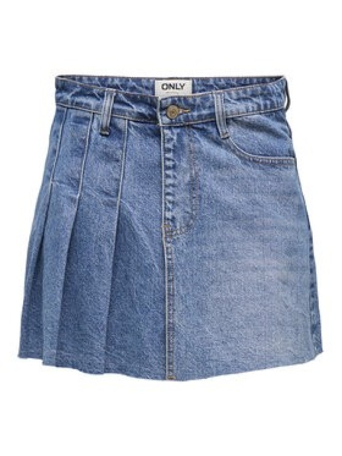 ONLY Spódnica jeansowa Kadie 15345569 Niebieski Regular Fit