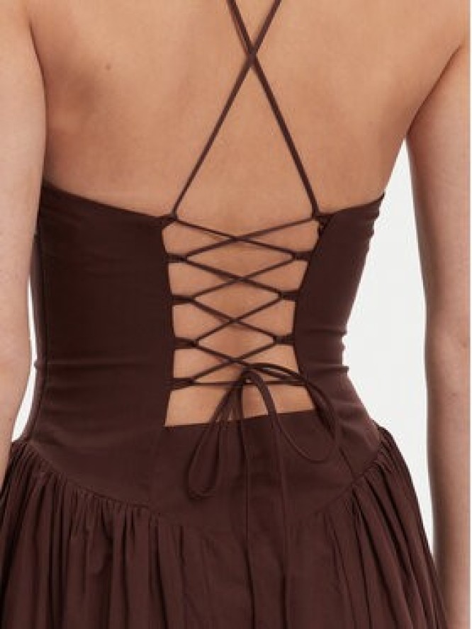 Bardot Sukienka wieczorowa 59786DB Brązowy Regular Fit