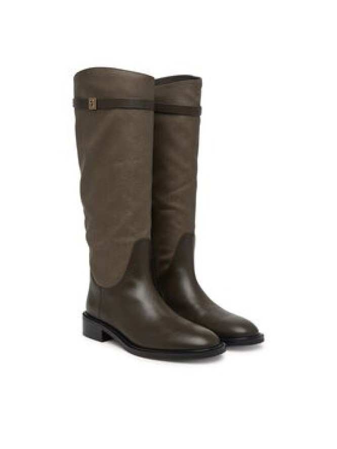 Coccinelle Oficerki Pansy Waxed E4 V63 43 01 01 Khaki