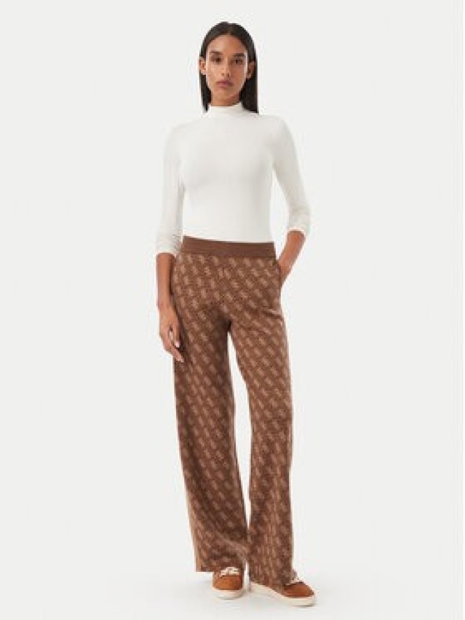 Guess Spodnie dzianinowe V6BB01 Z1483 Brązowy Regular Fit