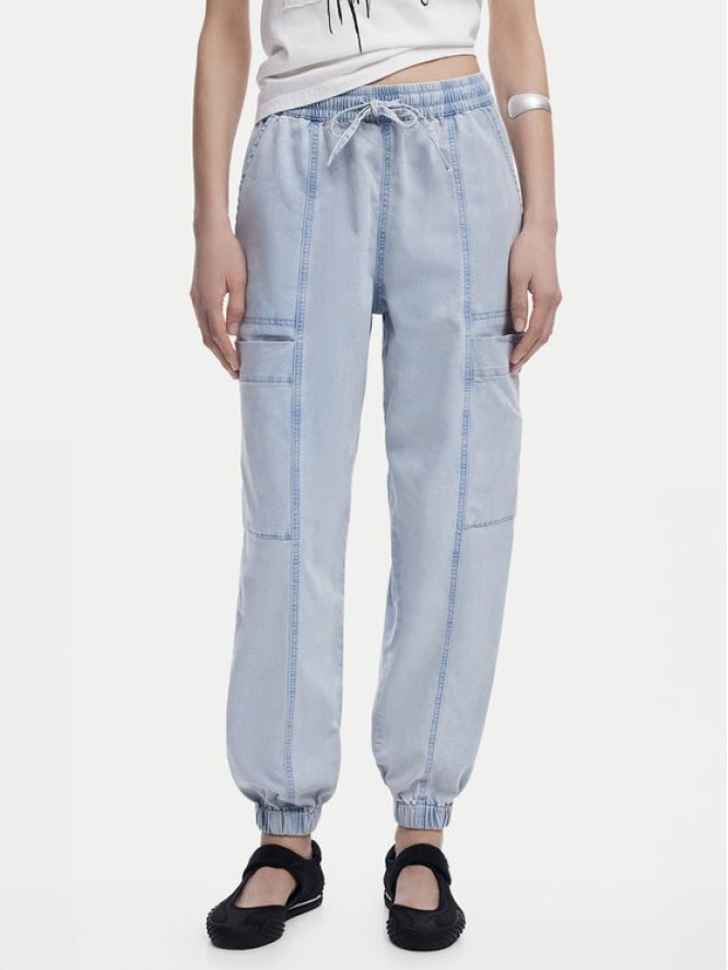 Desigual Jeansy Georgia 25SWDD42 Niebieski Loose Fit