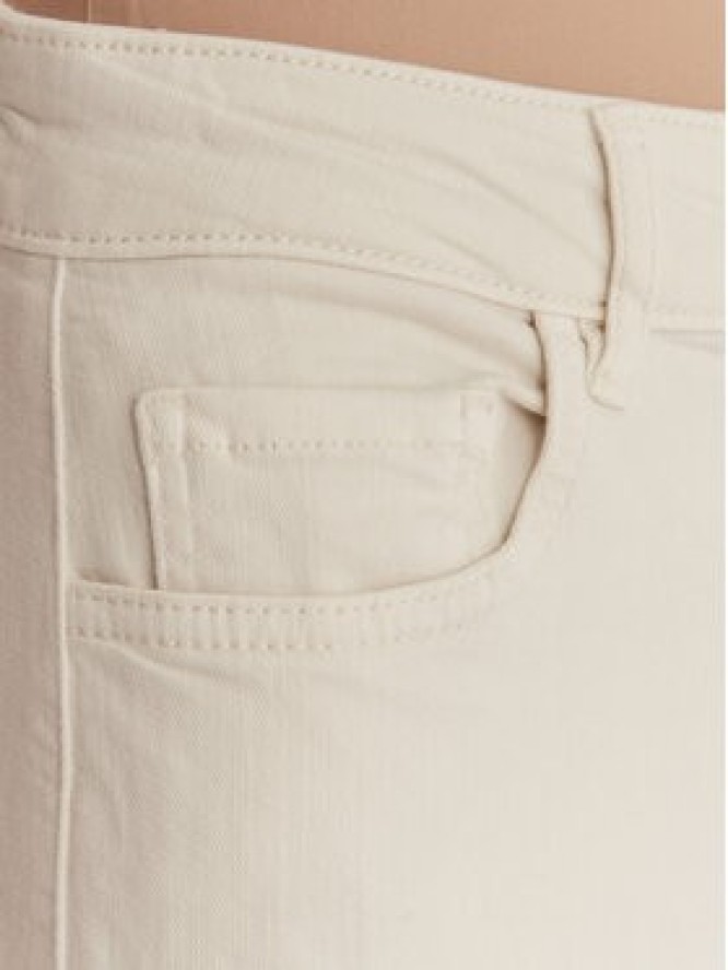 Marella Spodnie materiałowe Hobby 2615131271 Écru Straight Fit