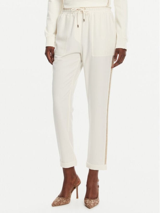 Liu Jo Sport Spodnie materiałowe TA5140 TS423 Biały Regular Fit