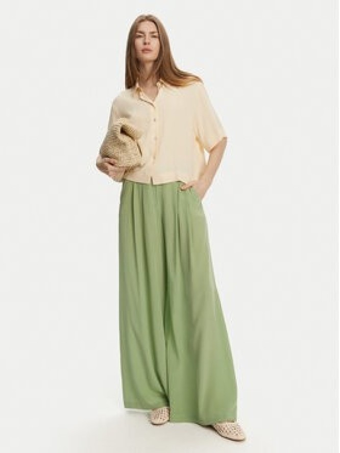 Marella Spodnie palazzo Sedia 2513131142 Zielony Wide Leg