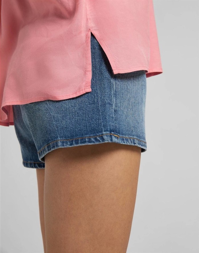 LEE CAP SLEEVE SHIRT DAMSKA KOSZULA KRÓTKI RĘKAW CHERRY BLOSSOM L46FZBQJ 112110920