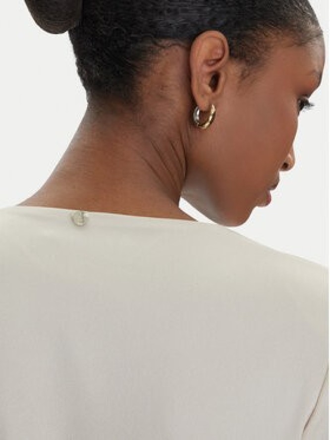 Rinascimento Sukienka koktajlowa CFC0122677003 Beżowy Regular Fit