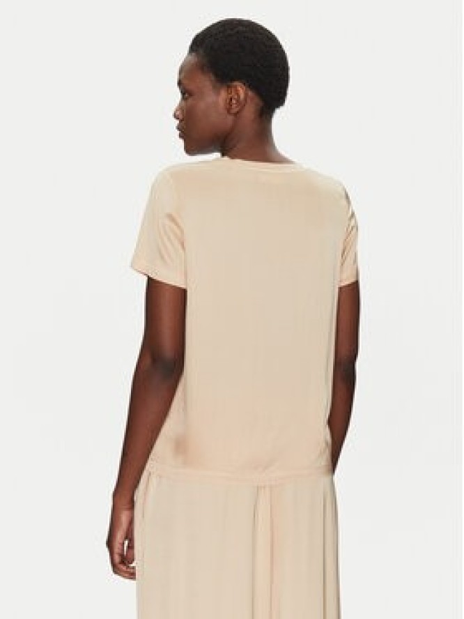 ViCOLO Bluzka TD0007 Beżowy Relaxed Fit