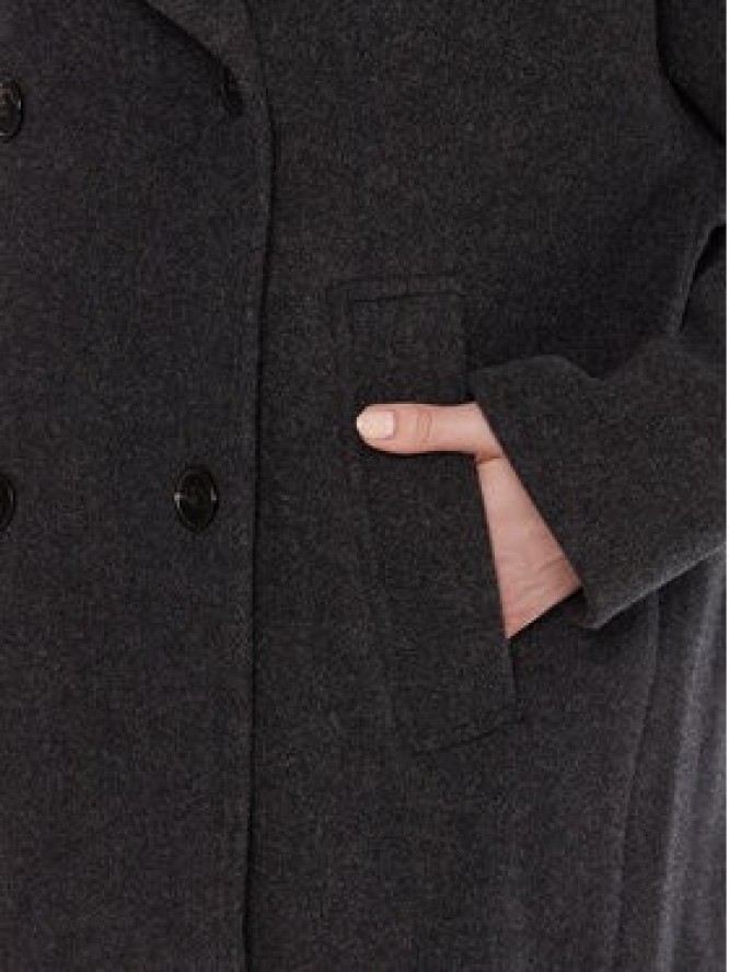 Marc O'Polo Płaszcz wełniany 508 0302 71151 Szary Relaxed Fit