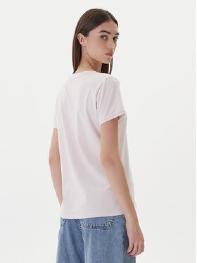 Guess T-Shirt W2YI45 J1314 Różowy Slim Fit